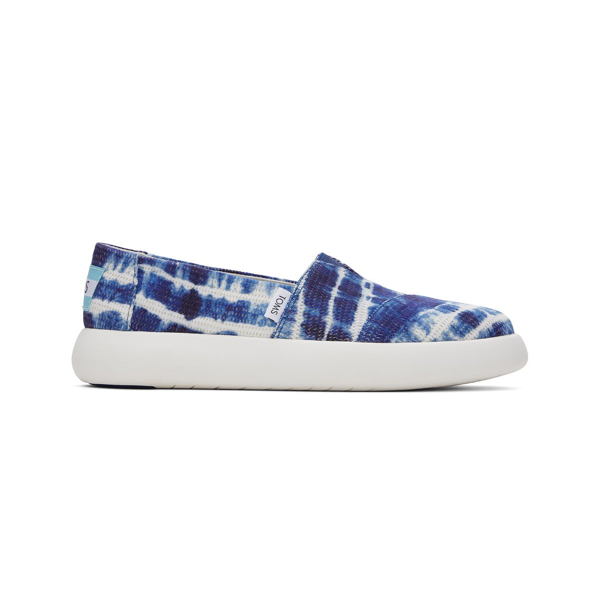 TOMS Slip-on Sneakers Alpargata Mallow Women - Navy Batik Tie Dye Crochet