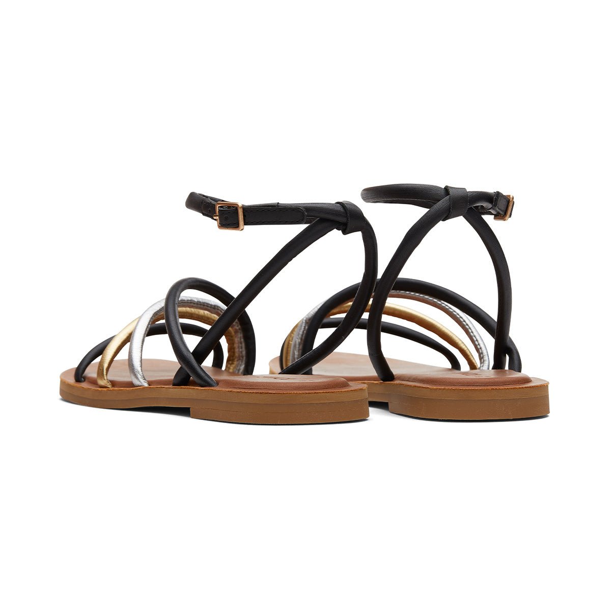 TOMS Sandals Willa Women- Black Multi Leather