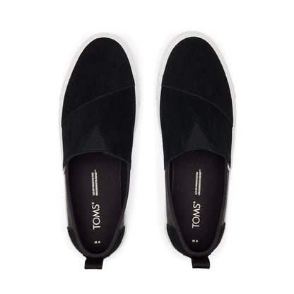 TOMS Sneaker Alpargata Terrain Men - Water Resistant Black Suede Canvas