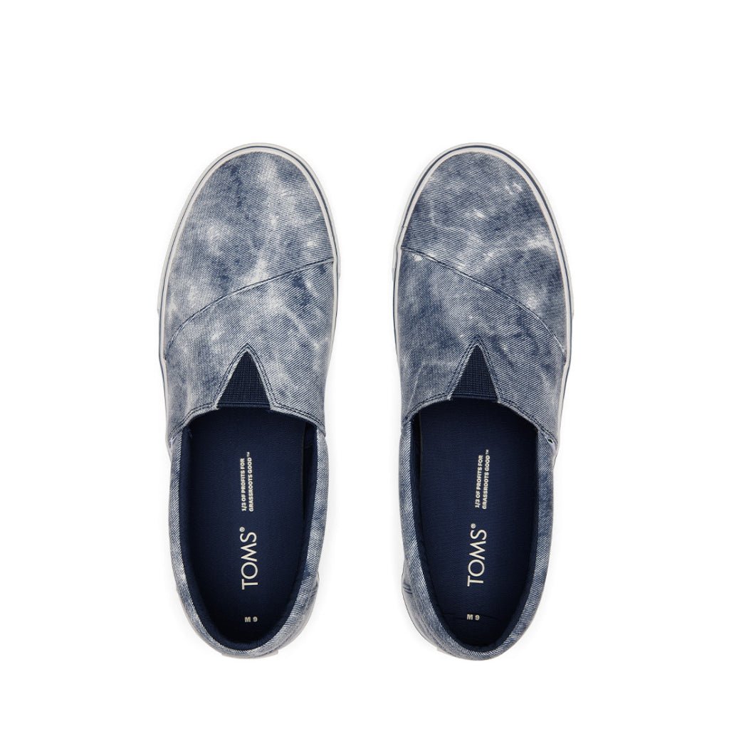 Toms Sneakers Alpargata Fenix Slip-On Men Navy REPREVE® Washed Canvas
