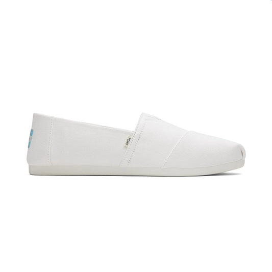 TOMS Espadrille Alpargata Men -White Recycled Cotton Canvas