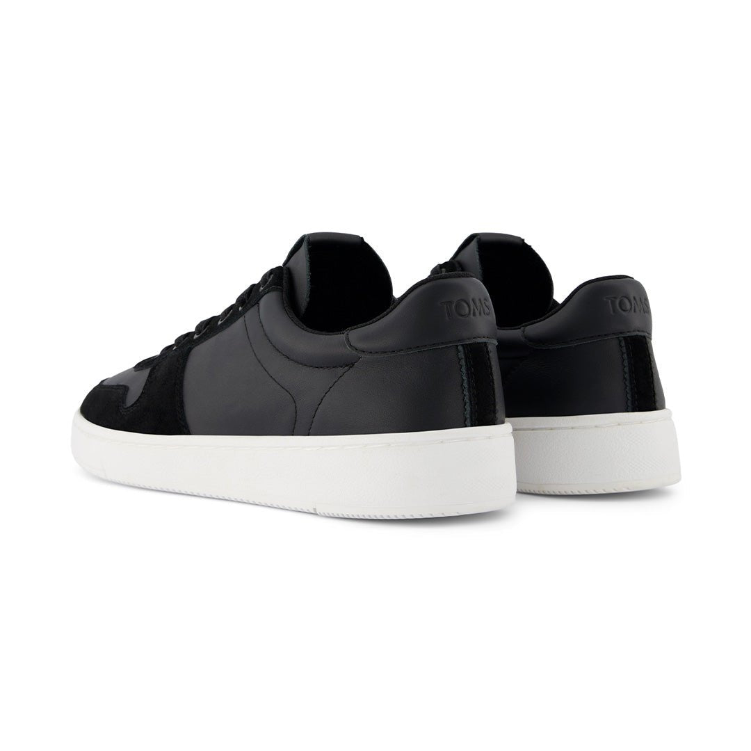 Toms Trvl Lite Court Sneakers Men - Black Leather Suede