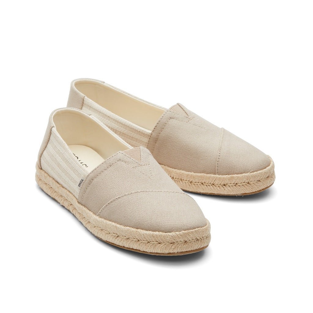 Toms Alpargata Rope 2.0 Women - Oxford Tan Recycled Cotton University Stripes