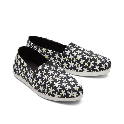 Toms Espadrille Alpargata Women - Black Heritage Canvas