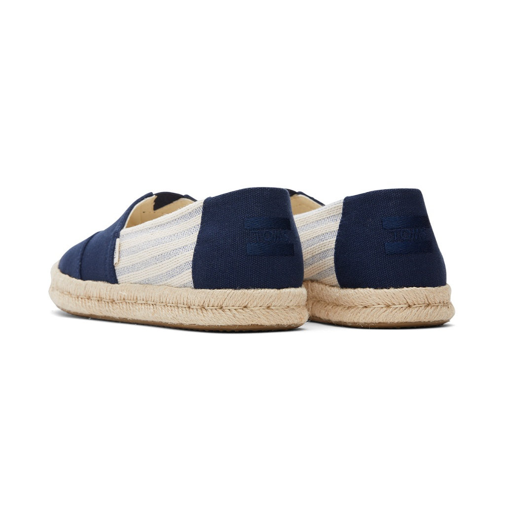 Toms Alpargata Rope 2.0 Women - Navy Blue Recycled Cotton University Stripes