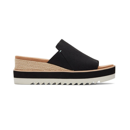 Toms Diana Mule Women - Black Heavy Canvas