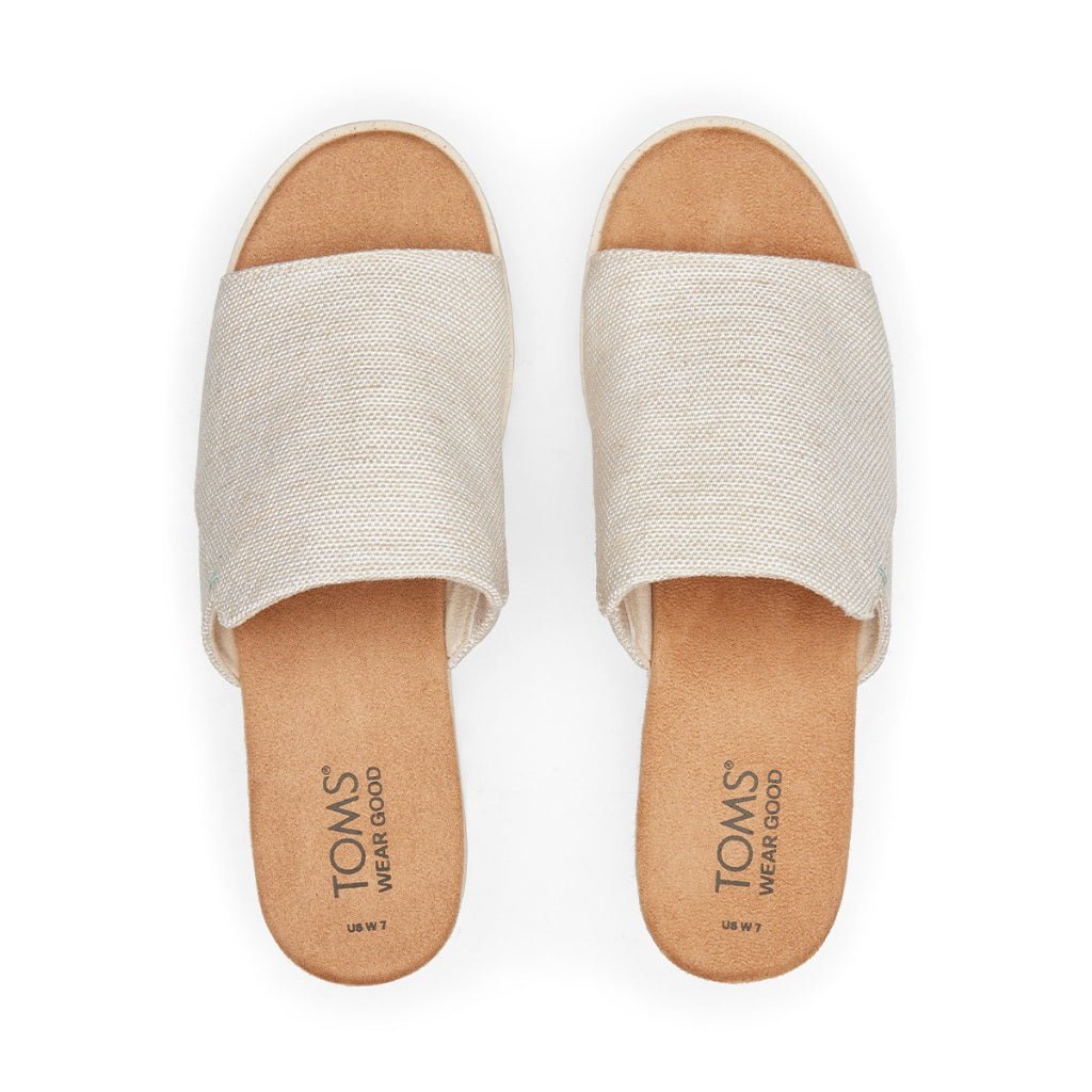 Toms Diana Mule Women - Natural White Yarn Dye Canvas