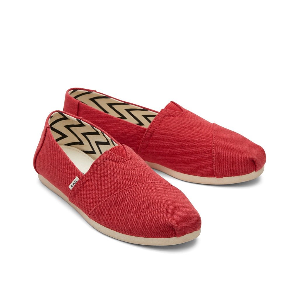 Toms Espadrille Alpargata Women - Red Heritage Canvas