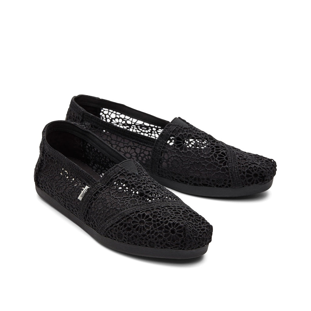 Toms Alpargata Women - Black Moroccan Crochet