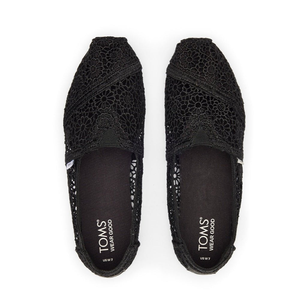 Toms Alpargata Women - Black Moroccan Crochet