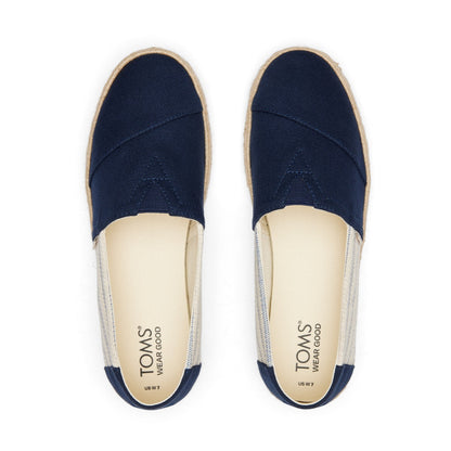 Toms Alpargata Rope 2.0 Women - Navy Blue Recycled Cotton University Stripes