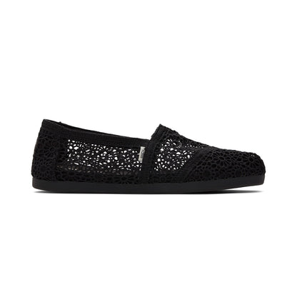 Toms Alpargata Women - Black Moroccan Crochet