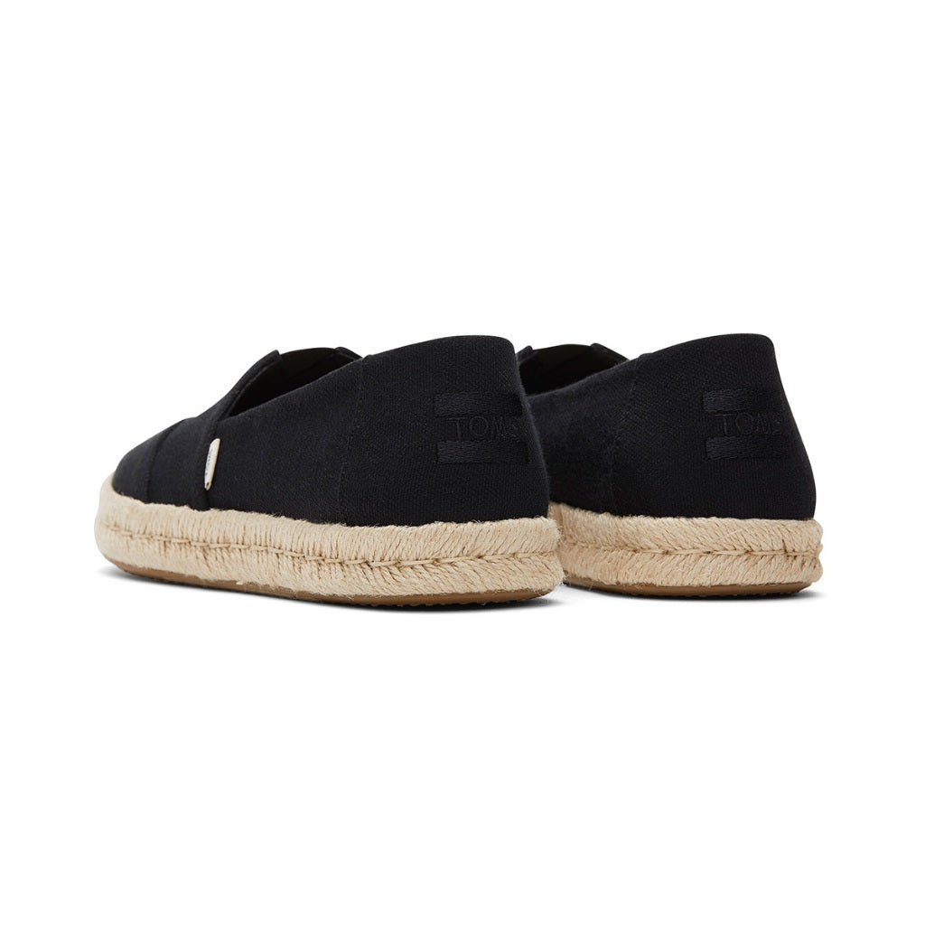 Toms Alpargata Rope 2.0 Women - Black Recycled Cotton Slubby