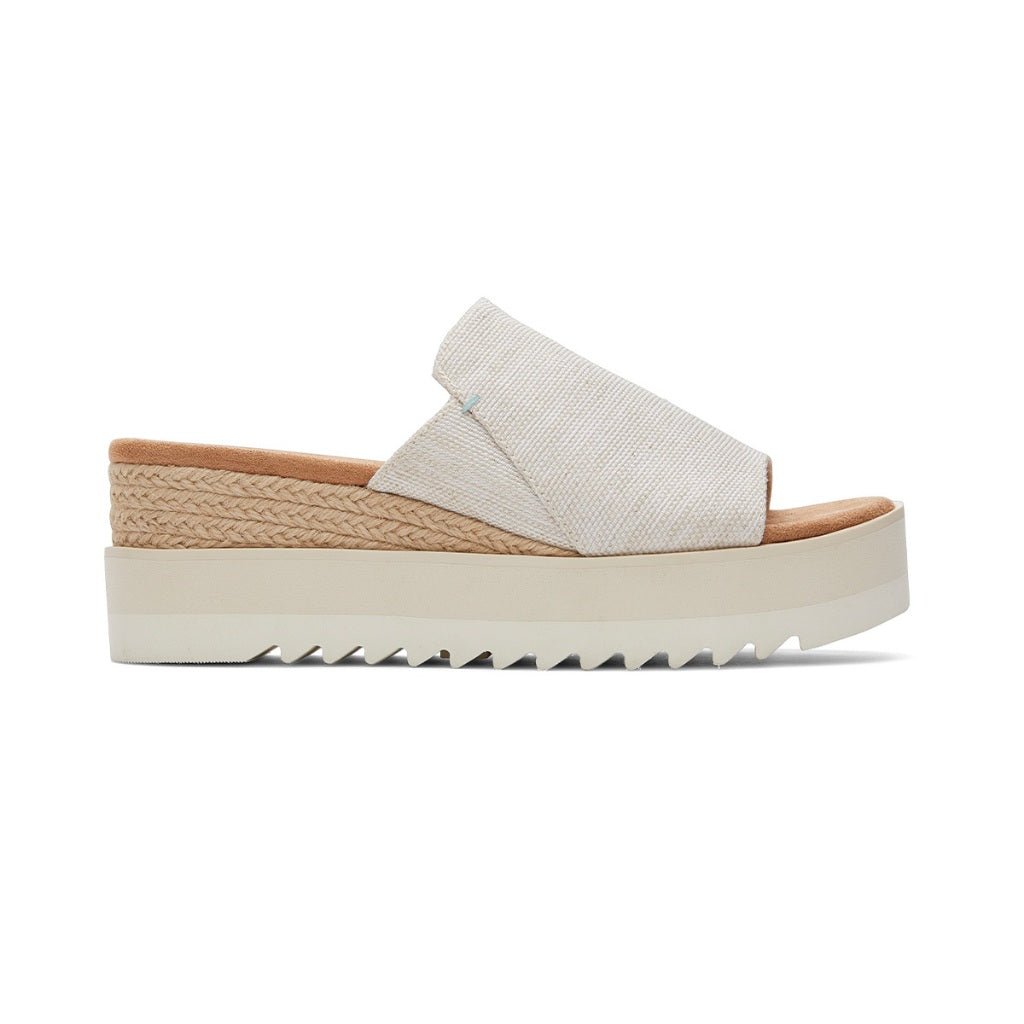 Toms Diana Mule Women - Natural White Yarn Dye Canvas