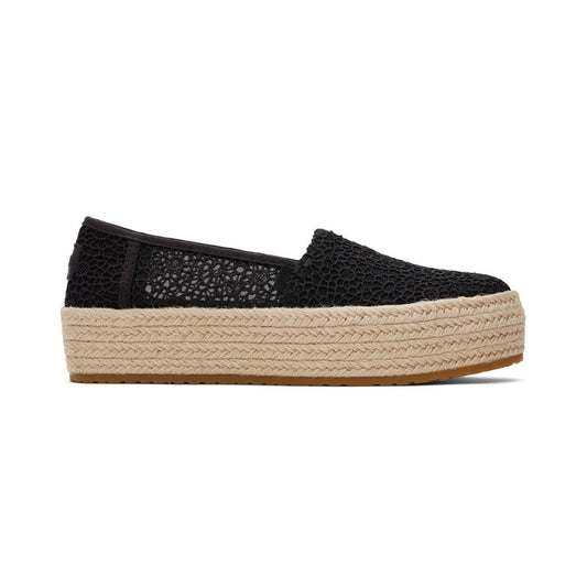 Toms Valencia Women - Black Moroccan Crochet