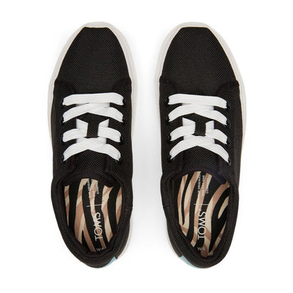 TOMS Sneakers Lace-up Lug Women - Black Heavy Canvas
