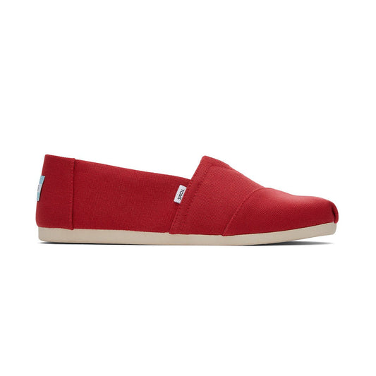 TOMS Espadrille Alpargata Men - Red Recycled Cotton Canvas