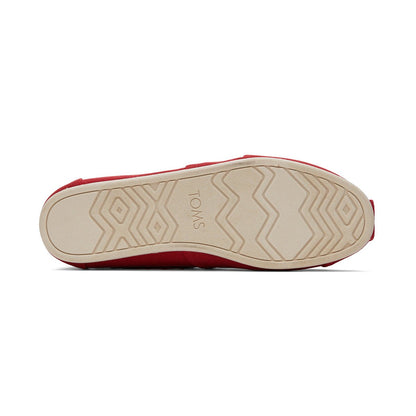 TOMS Espadrille Alpargata Men - Red Recycled Cotton Canvas