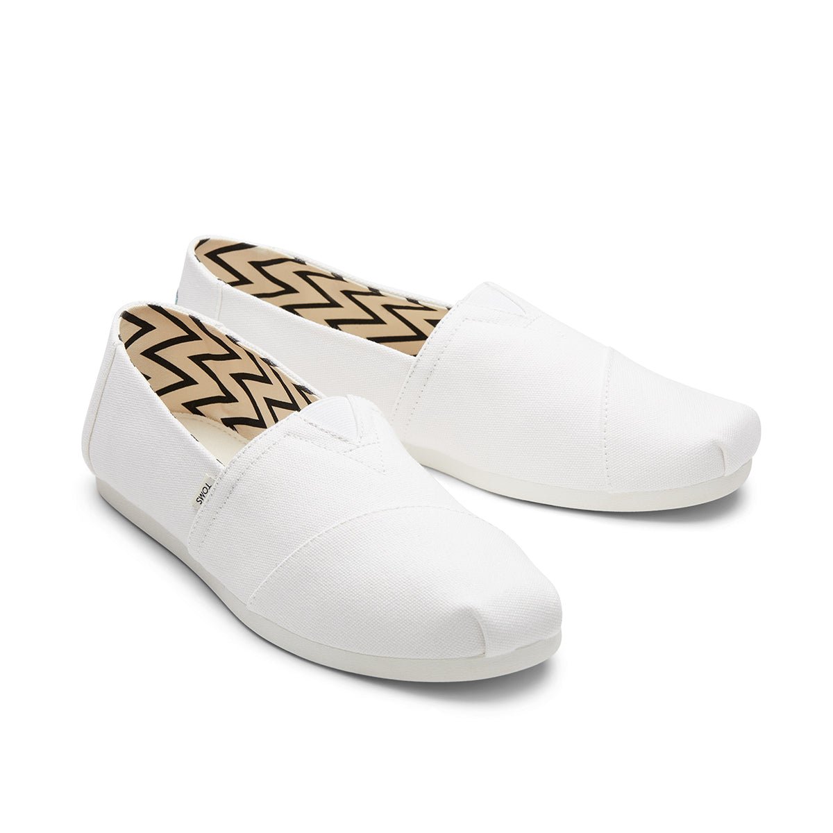 TOMS Espadrille Alpargata Men -White Recycled Cotton Canvas