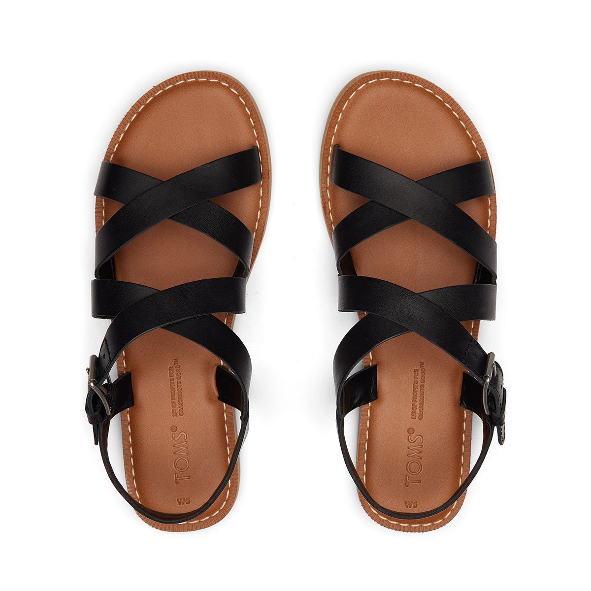 TOMS Sandals Sicily Women - Black Leather