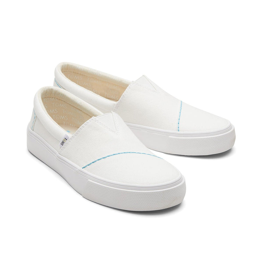 White toms slip on sale ons