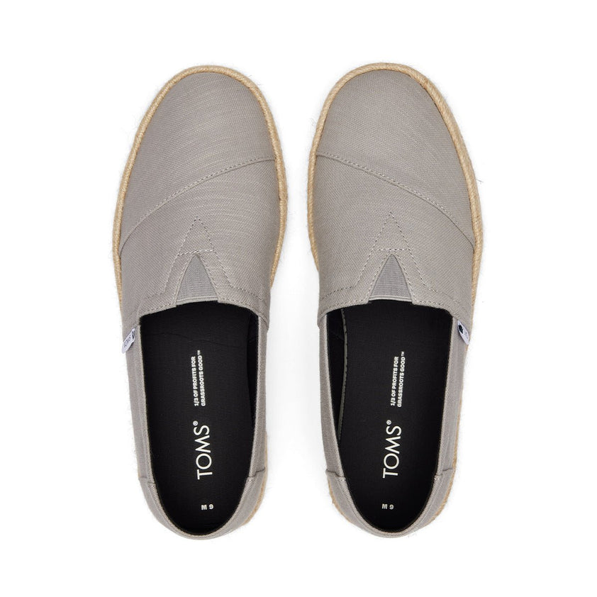 TOMS Espadrille Alpargata Rope 2.0 Men - Drizzle Grey Recycled Cotton ...