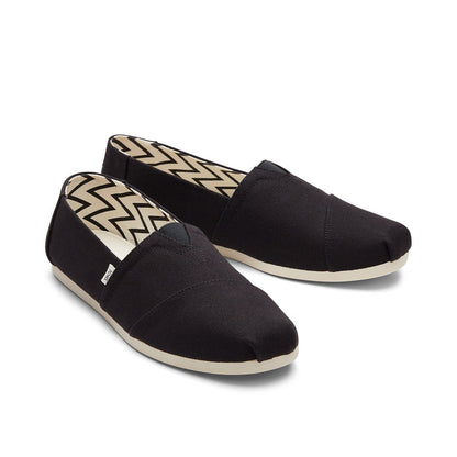 TOMS Espadrille Alpargata Men - Black Recycled Cotton Canvas