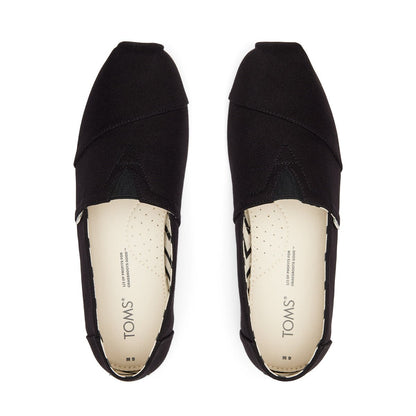 TOMS Espadrille Alpargata Men - Black Recycled Cotton Canvas