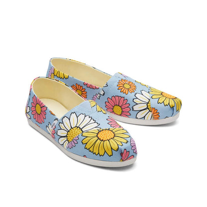 TOMS Espadrille Alpargata Women -  Pastel Blue Daisies