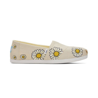 TOMS Espadrille Alpargata Womens - Natural Daisies