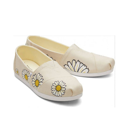 TOMS Espadrille Alpargata Womens - Natural Daisies