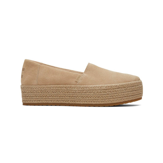 TOMS Espadrille Valencia Women - Oatmeal Yellow Suede Canvas