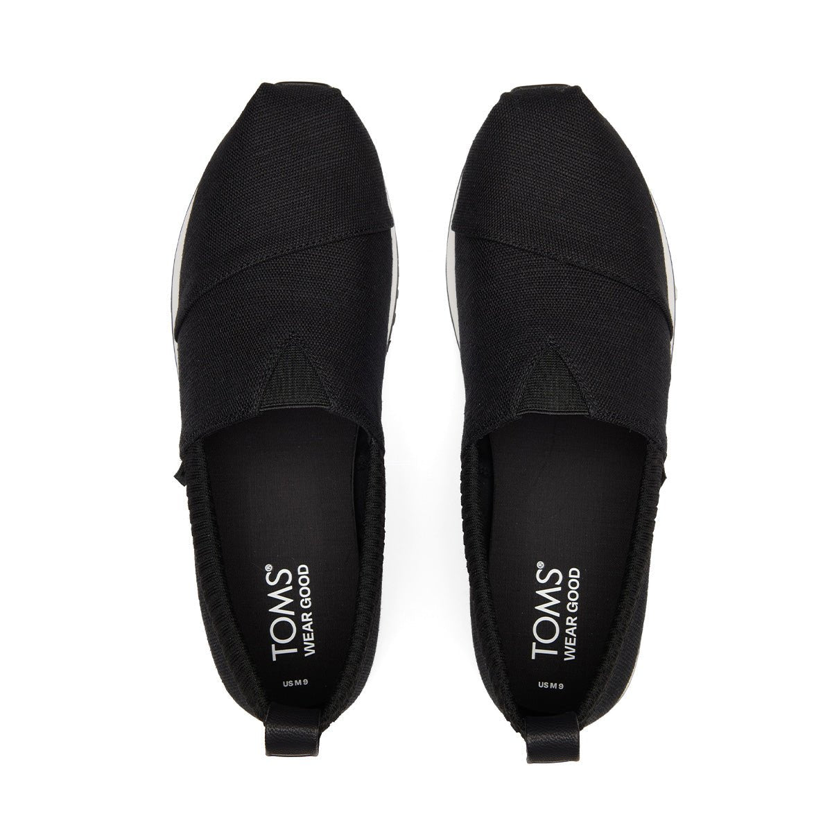 Toms black clearance alpargata